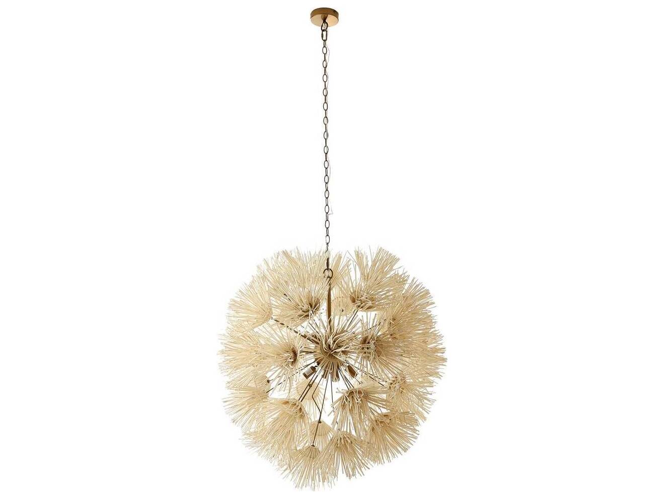 Arteriors Home Winona 8-Light Ivory Antique Brass Sputnik Pendant