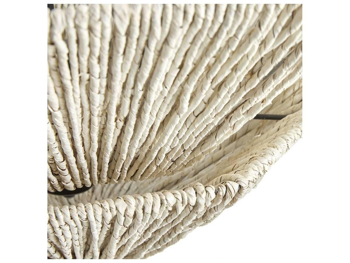 Arteriors Home Anya 8-Light Light Gray Stained Antique Brass Pendant