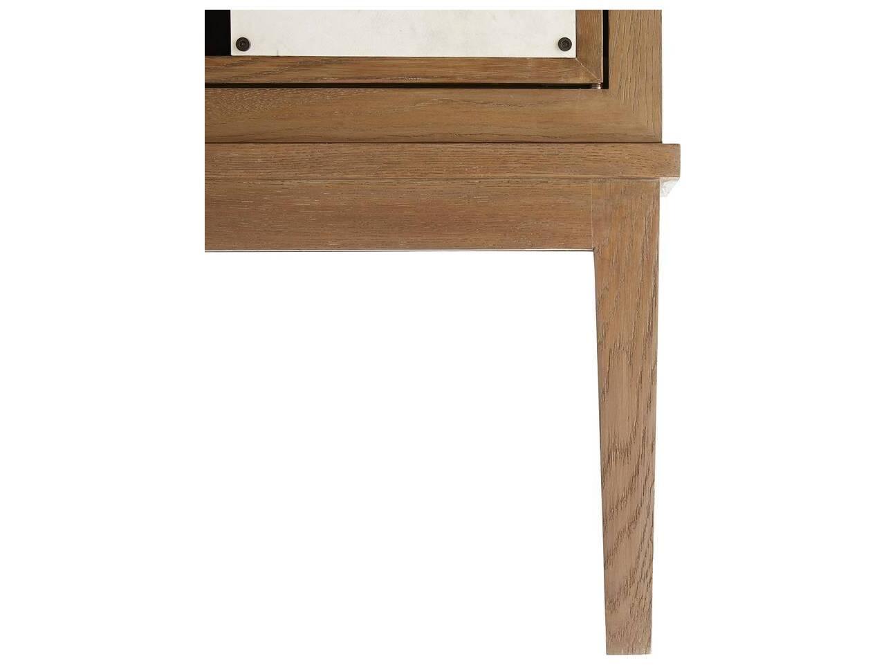 Arteriors Home Salotto Oak Wood Golden Bar Cabinet