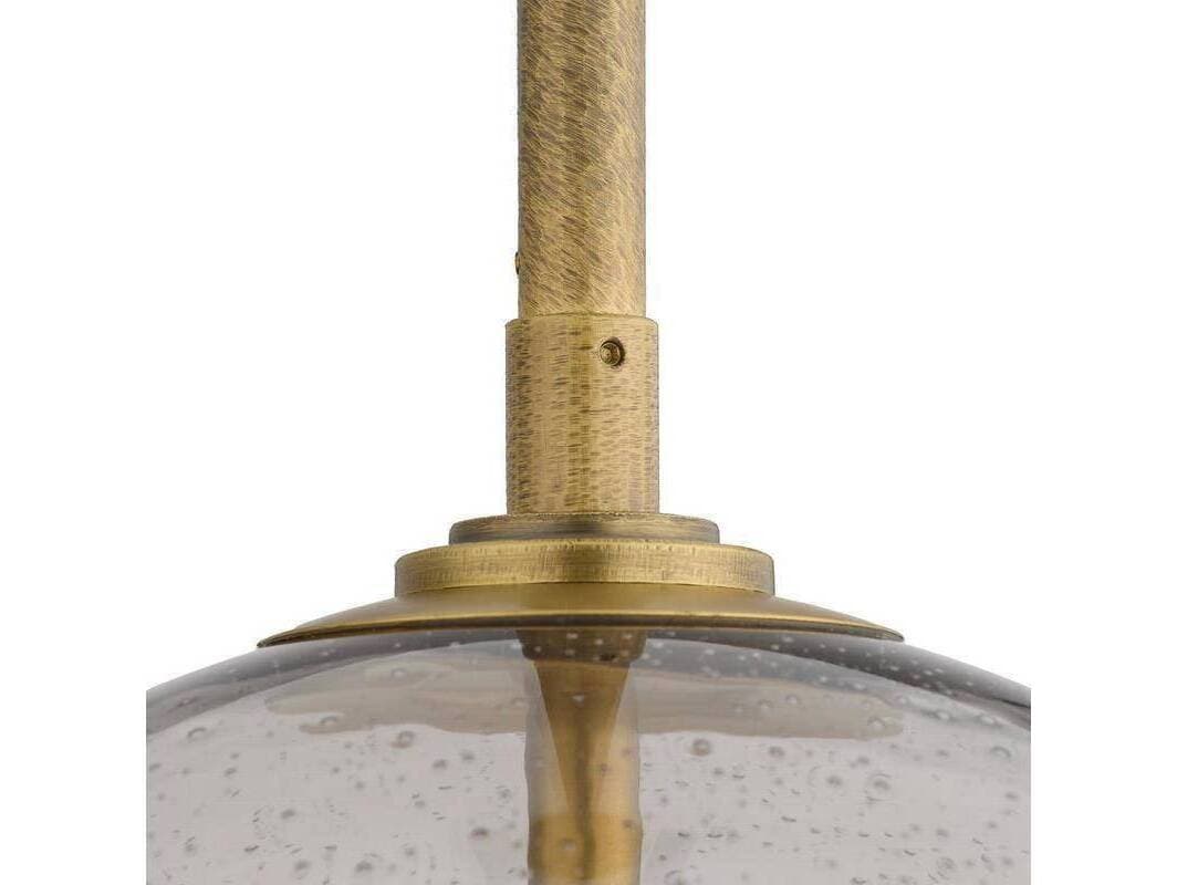 Arteriors Home Irene Arteriors Home 1-Light Smoke Antique Brass Gray Gold Globe Mini Pendant
