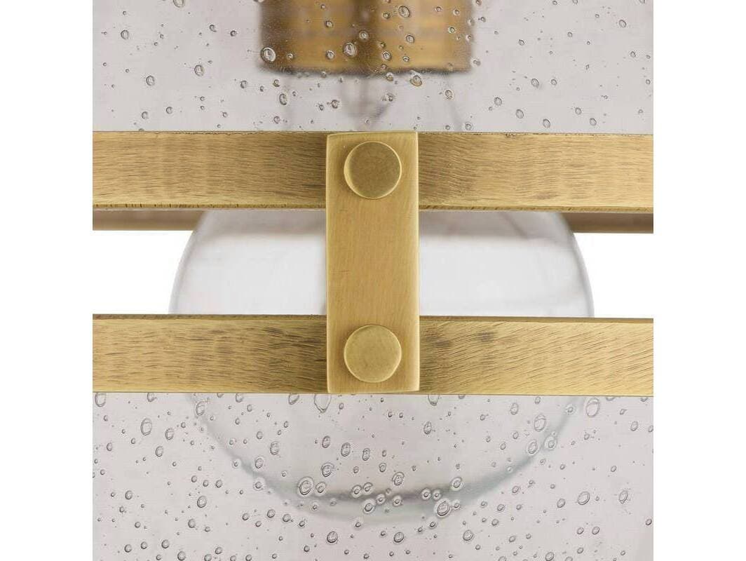 Arteriors Home Irene Arteriors Home 1-Light Smoke Antique Brass Gray Gold Globe Mini Pendant