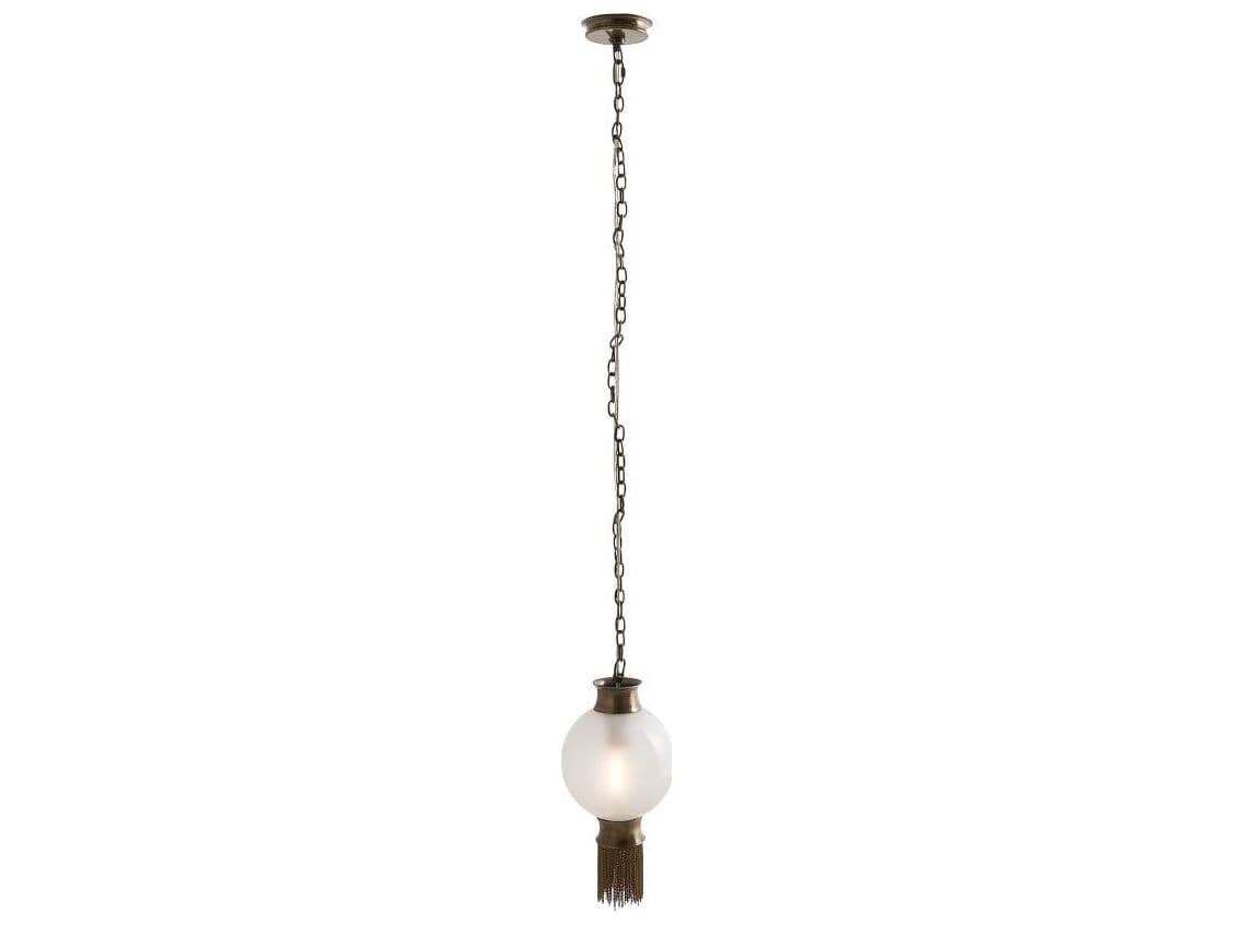 Arteriors Home Boswell 1-Light Antique Brass Globe Mini Pendant