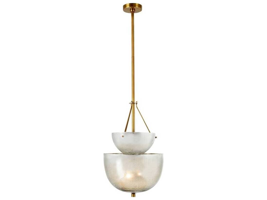 Arteriors Home Colleen 4-Light Antique Mercury Brass Bowl Pendant