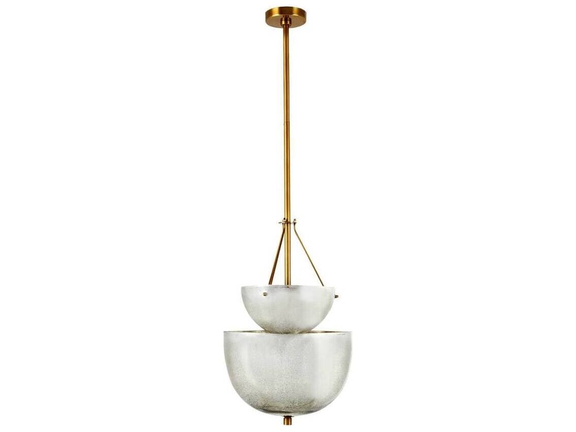 Arteriors Home Colleen 4-Light Antique Mercury Brass Bowl Pendant