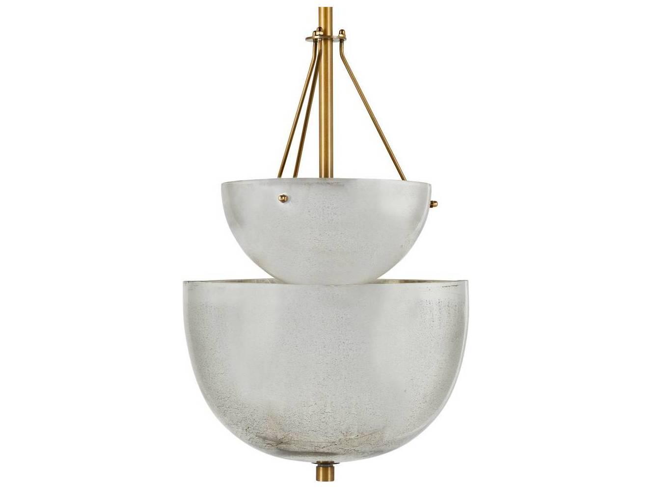 Arteriors Home Colleen 4-Light Antique Mercury Brass Bowl Pendant