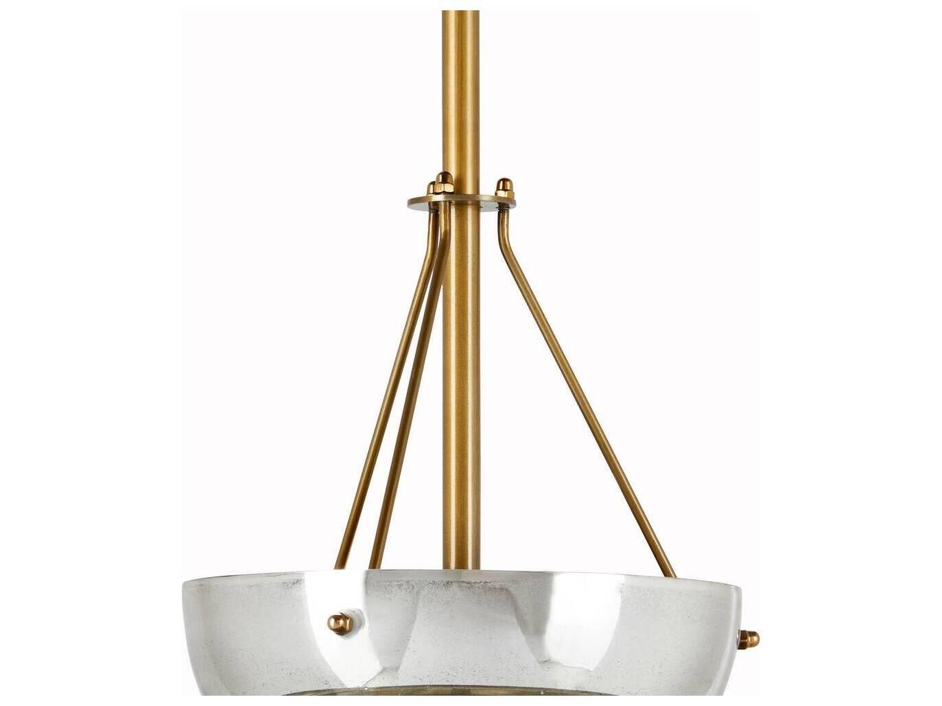 Arteriors Home Colleen 4-Light Antique Mercury Brass Bowl Pendant