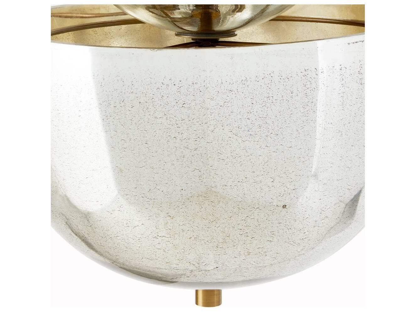 Arteriors Home Colleen 4-Light Antique Mercury Brass Bowl Pendant