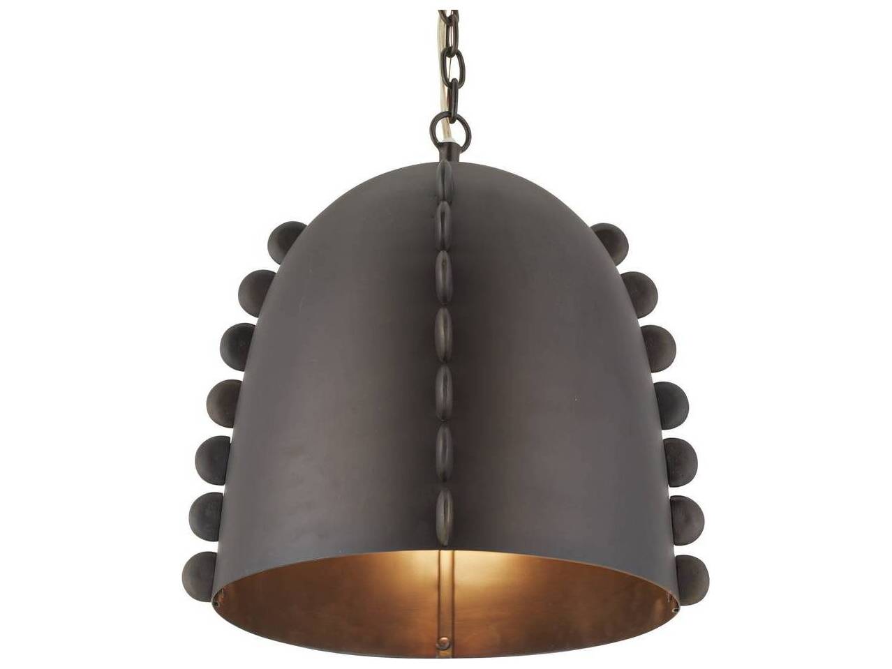 Arteriors Home Hobbes 1-Light Bronze Dome Pendant