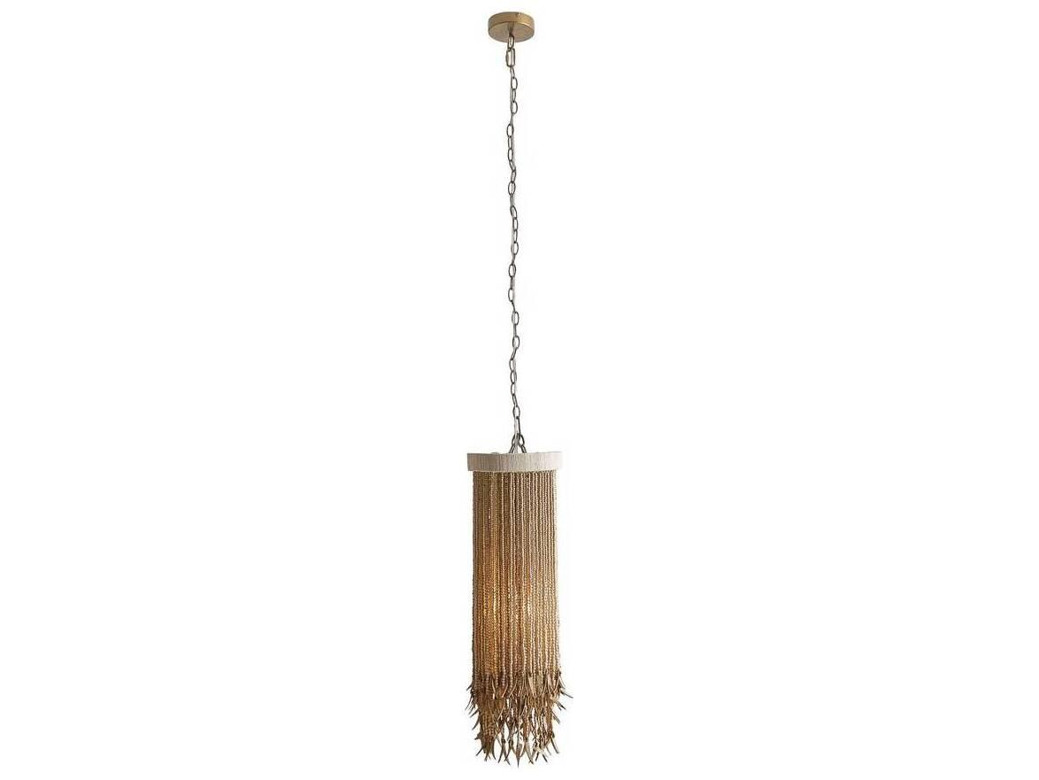 Arteriors Home Baja 1-Light Natural Brown Cylinder Linear Mini Pendant
