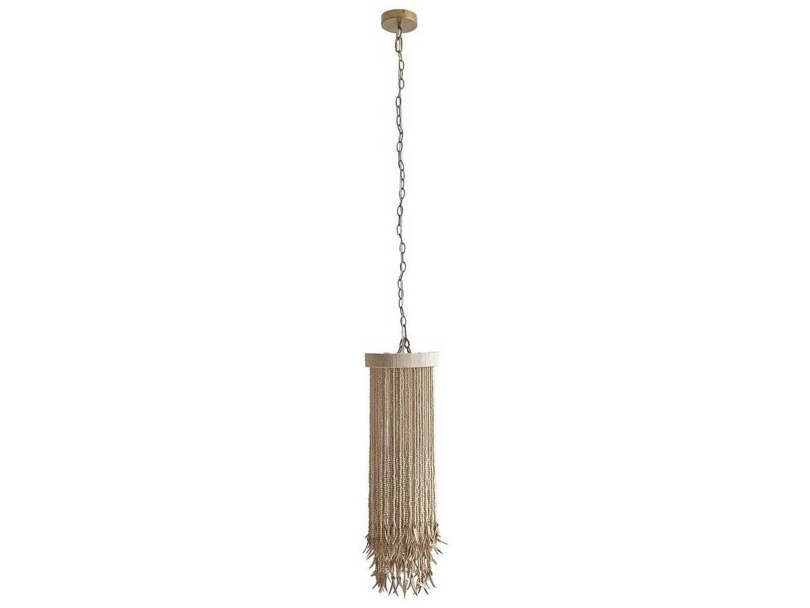 Arteriors Home Baja 1-Light Natural Brown Cylinder Linear Mini Pendant