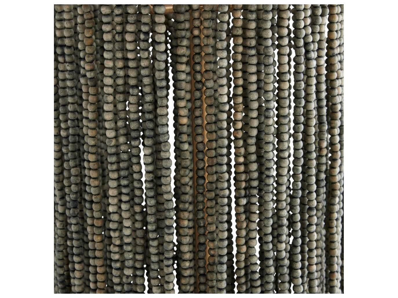 Arteriors Home Baja 1-Light Dark Gray Wash Antique Brass Cylinder Linear Mini Pendant