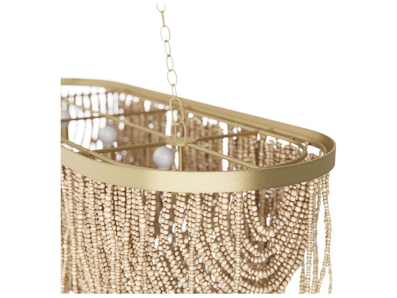 Arteriors Home Baja 3-Light Natural Brown Chandelier