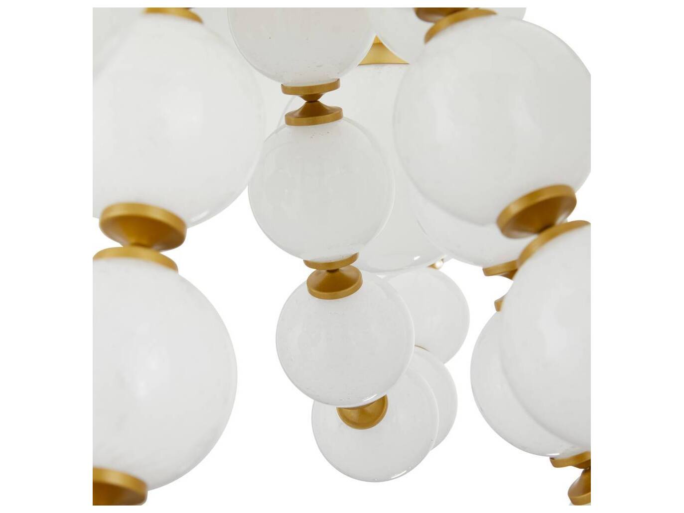 Arteriors Home Genesis 5-Light Opal White Globe Chandelier