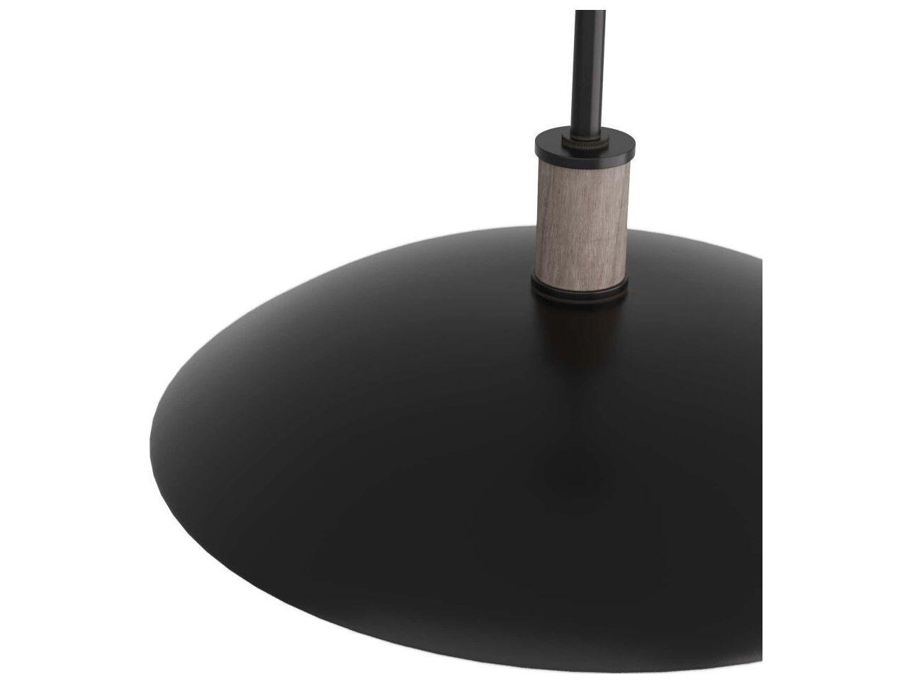 Arteriors Home Tobias 1-Light Blackened Iron Frosted Dome Pendant