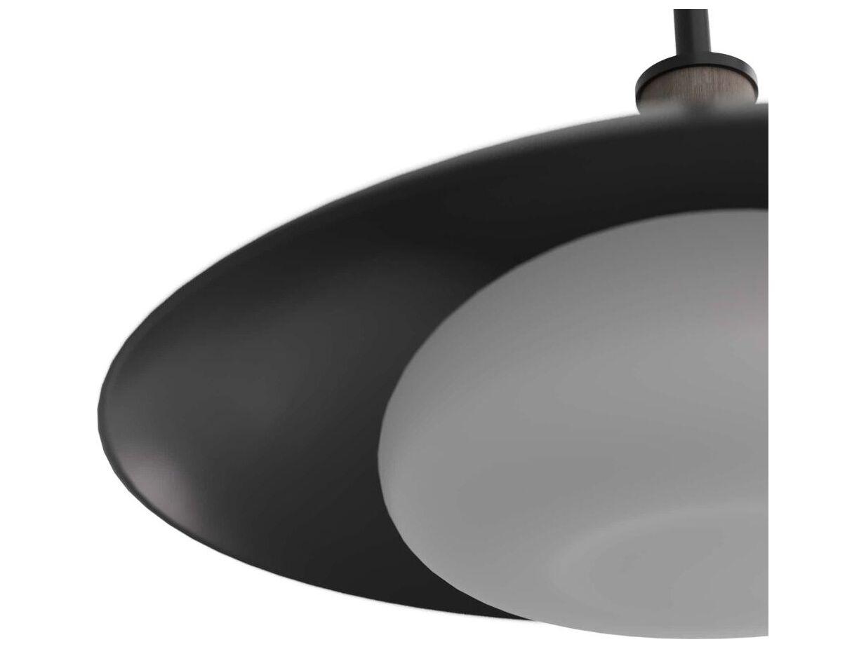 Arteriors Home Tobias 1-Light Blackened Iron Frosted Dome Pendant
