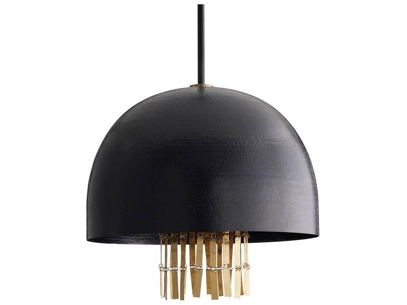 Arteriors Home Giraldo 3-Light English Bronze Antique Brass Dome Pendant