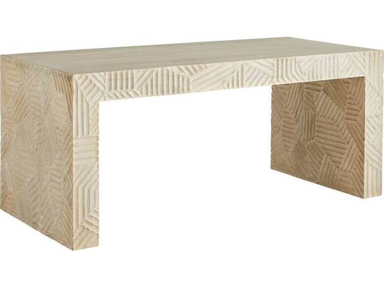 Arteriors Home Marsh Whitewash Cream Accent Bench