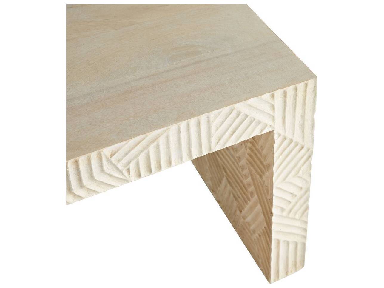 Arteriors Home Marsh Whitewash Cream Accent Bench