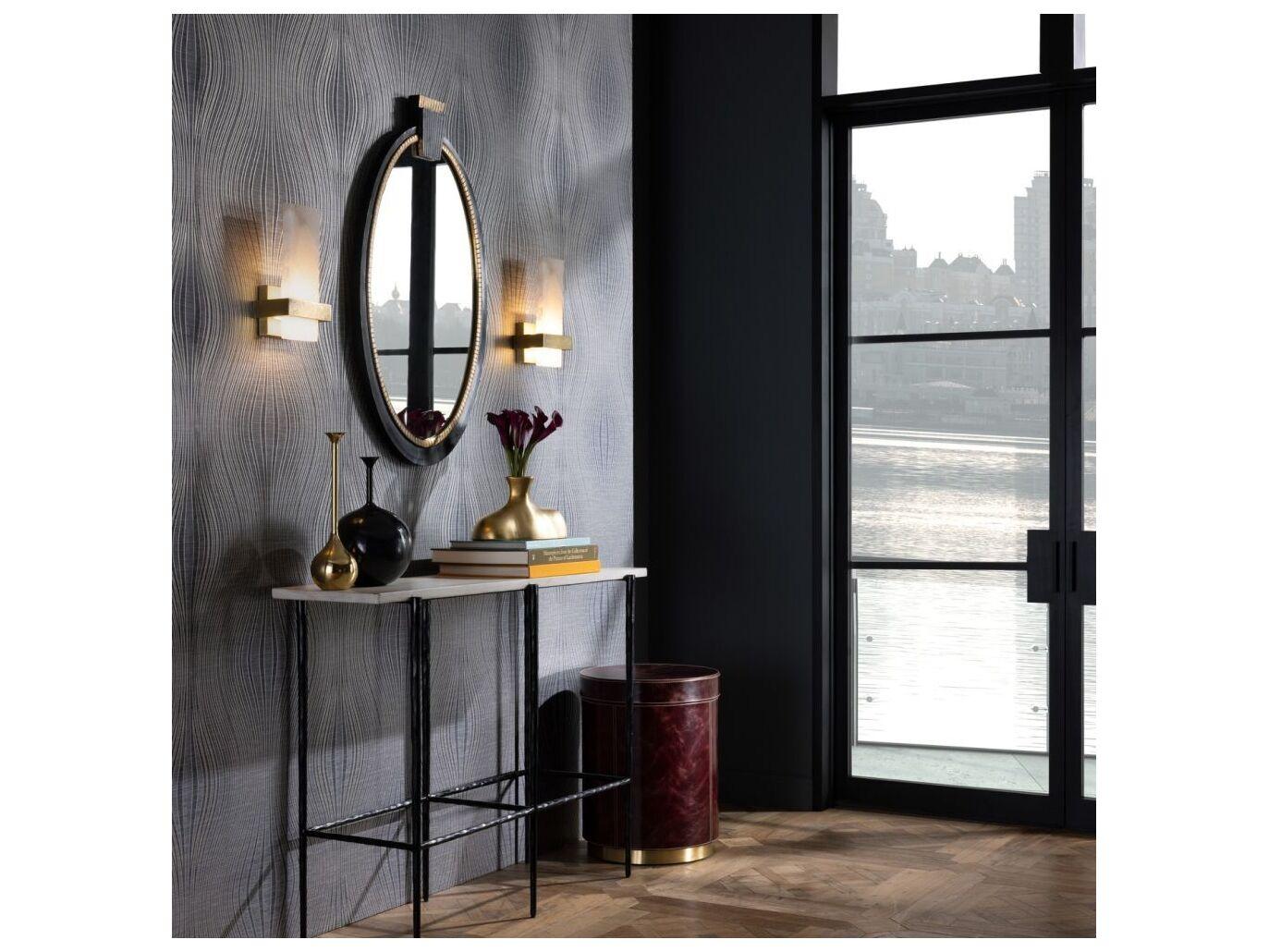 Arteriors Home Wembley 1-Light White Antique Brass Wall Sconce