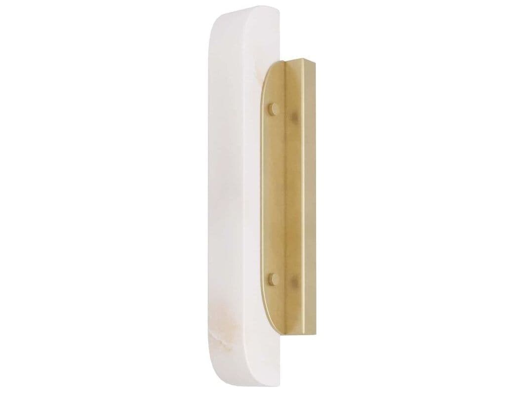 Arteriors Home Velasco 1-Light White Antique Brass Wall Sconce
