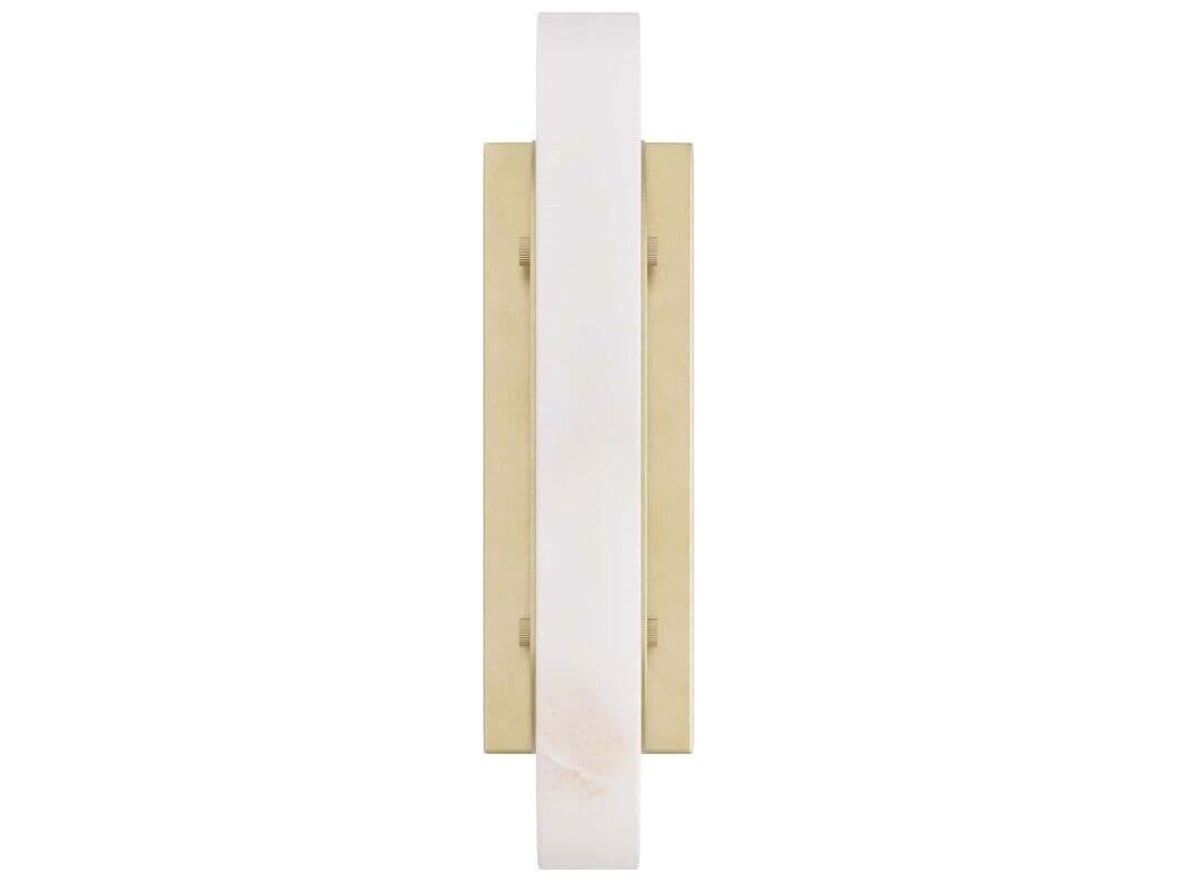 Arteriors Home Velasco 1-Light White Antique Brass Wall Sconce