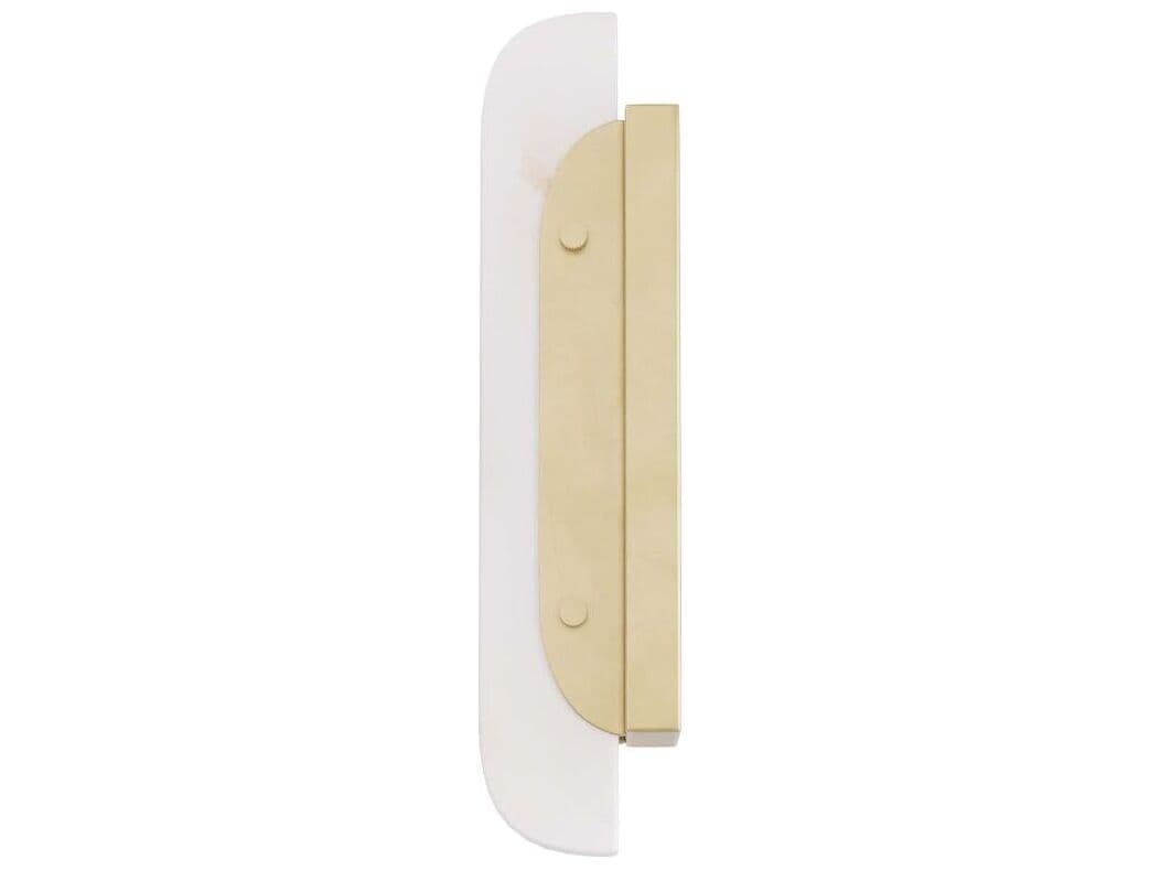 Arteriors Home Velasco 1-Light White Antique Brass Wall Sconce
