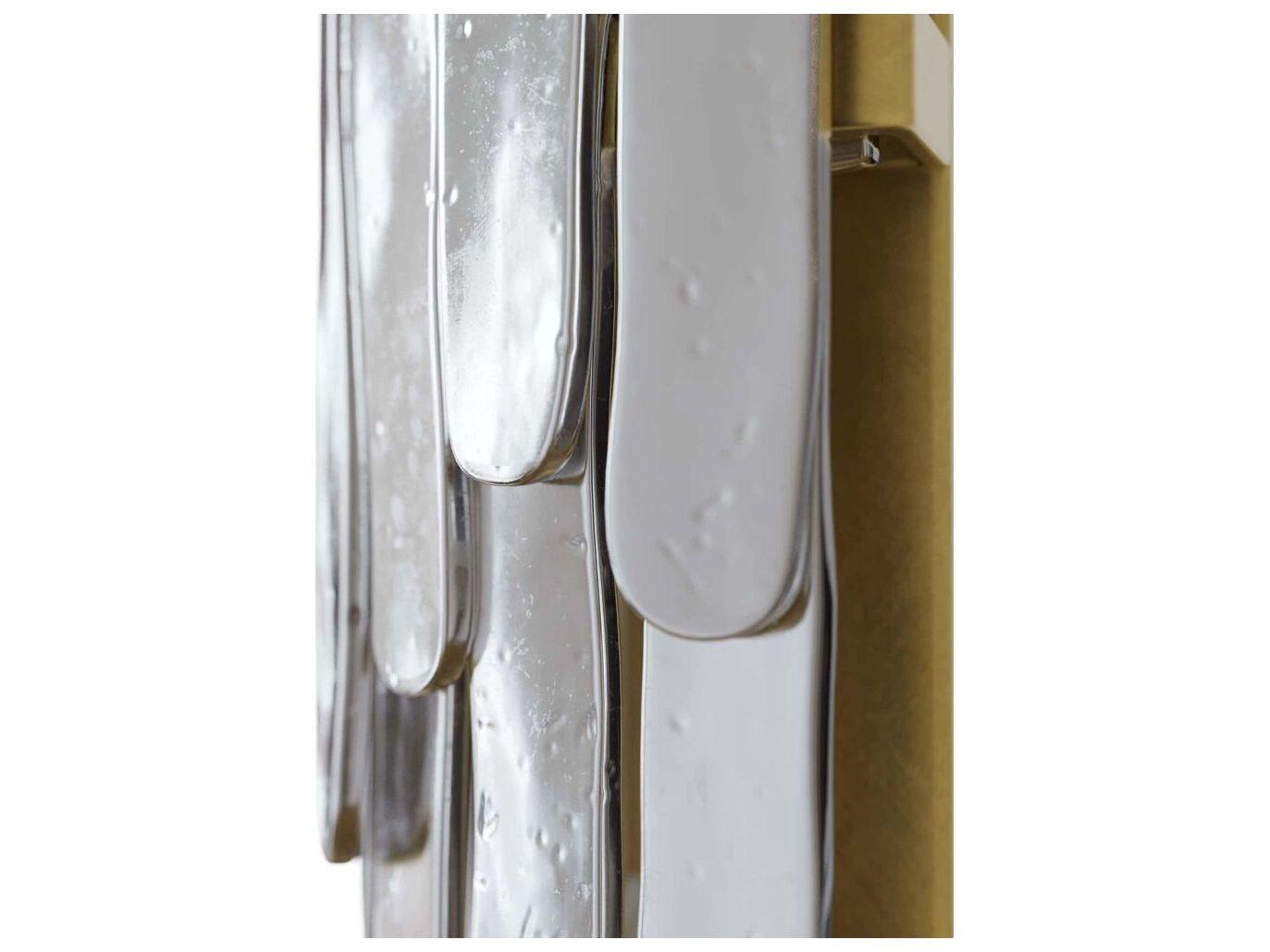 Arteriors Home Raine 2-Light Blue Smoke Luster Antique Brass Wall Sconce