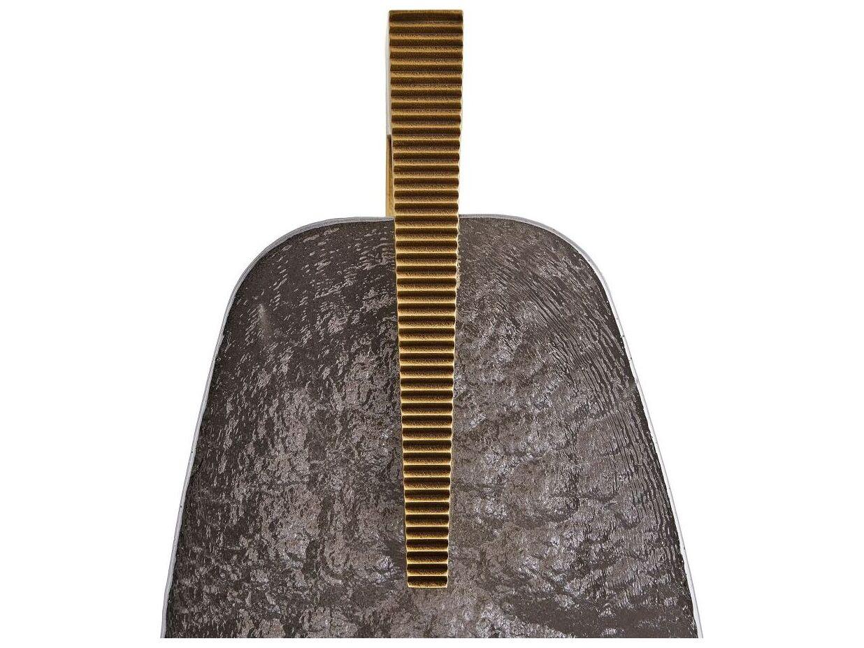 Arteriors Home Zelda 1-Light Antique Brass Smoke Luster Wall Sconce