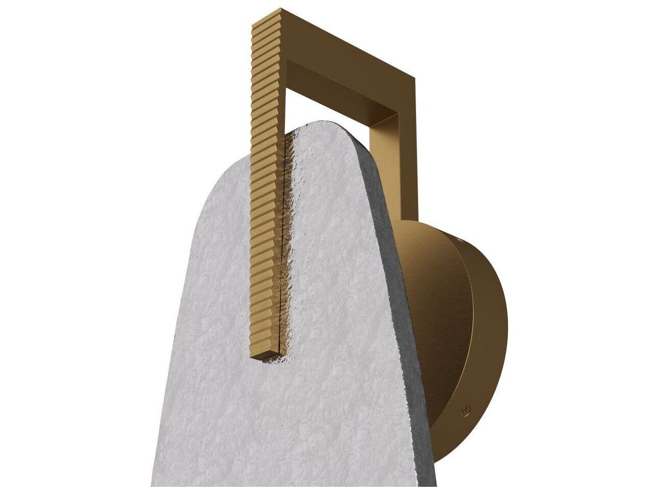 Arteriors Home Zelda 1-Light Antique Brass Smoke Luster Wall Sconce