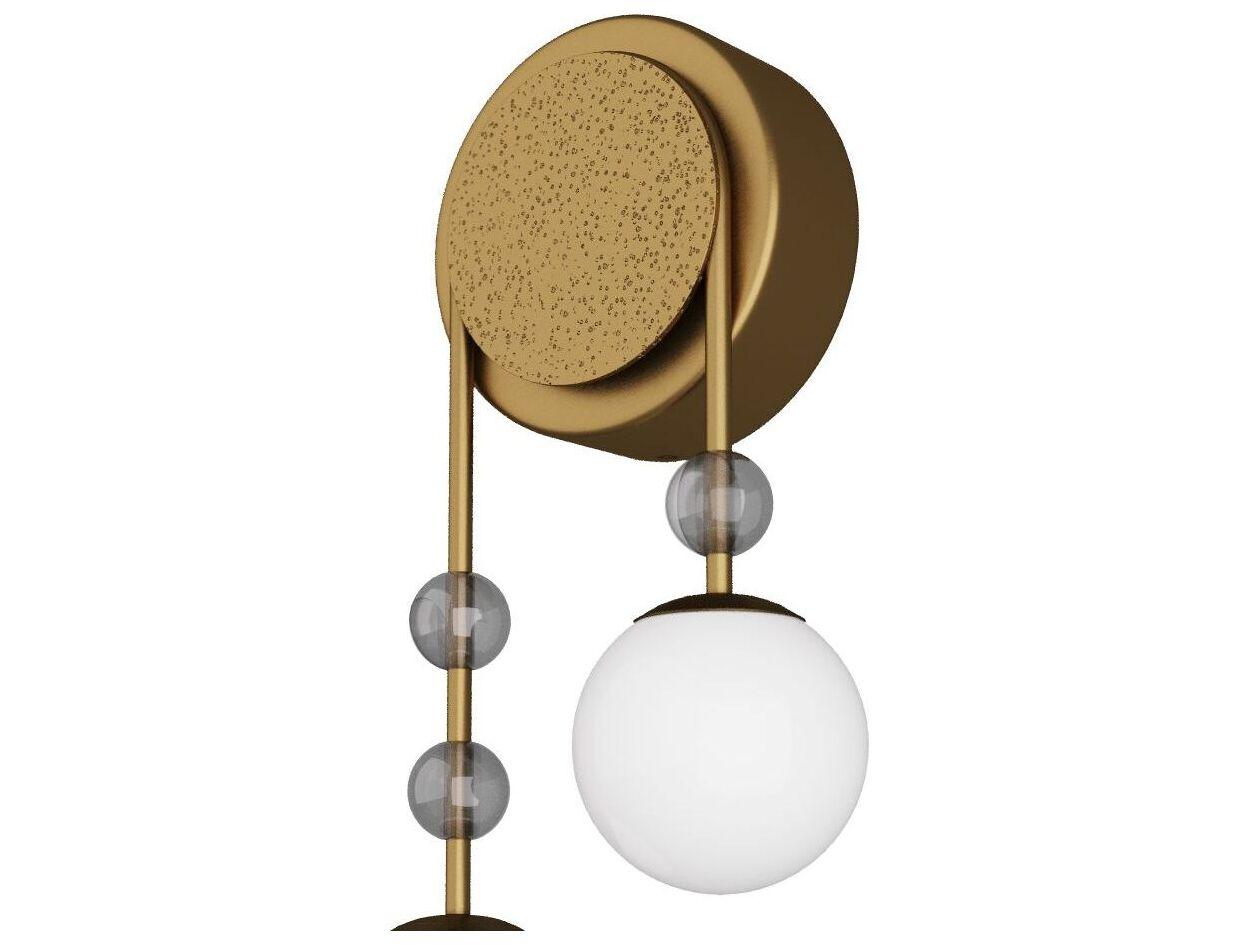 Arteriors Home Beverly 2-Light Antique Brass Opal Wall Sconce