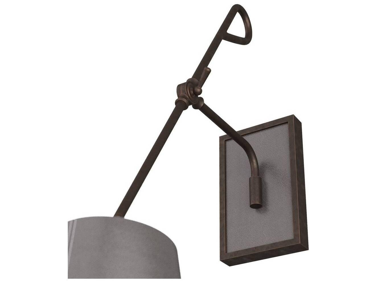 Arteriors Home Birdwell 1-Light English Bronze Graphite Swing Wall Sconce