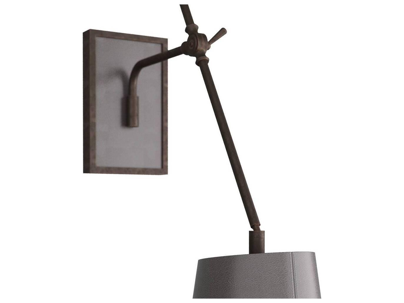 Arteriors Home Birdwell 1-Light English Bronze Graphite Swing Wall Sconce