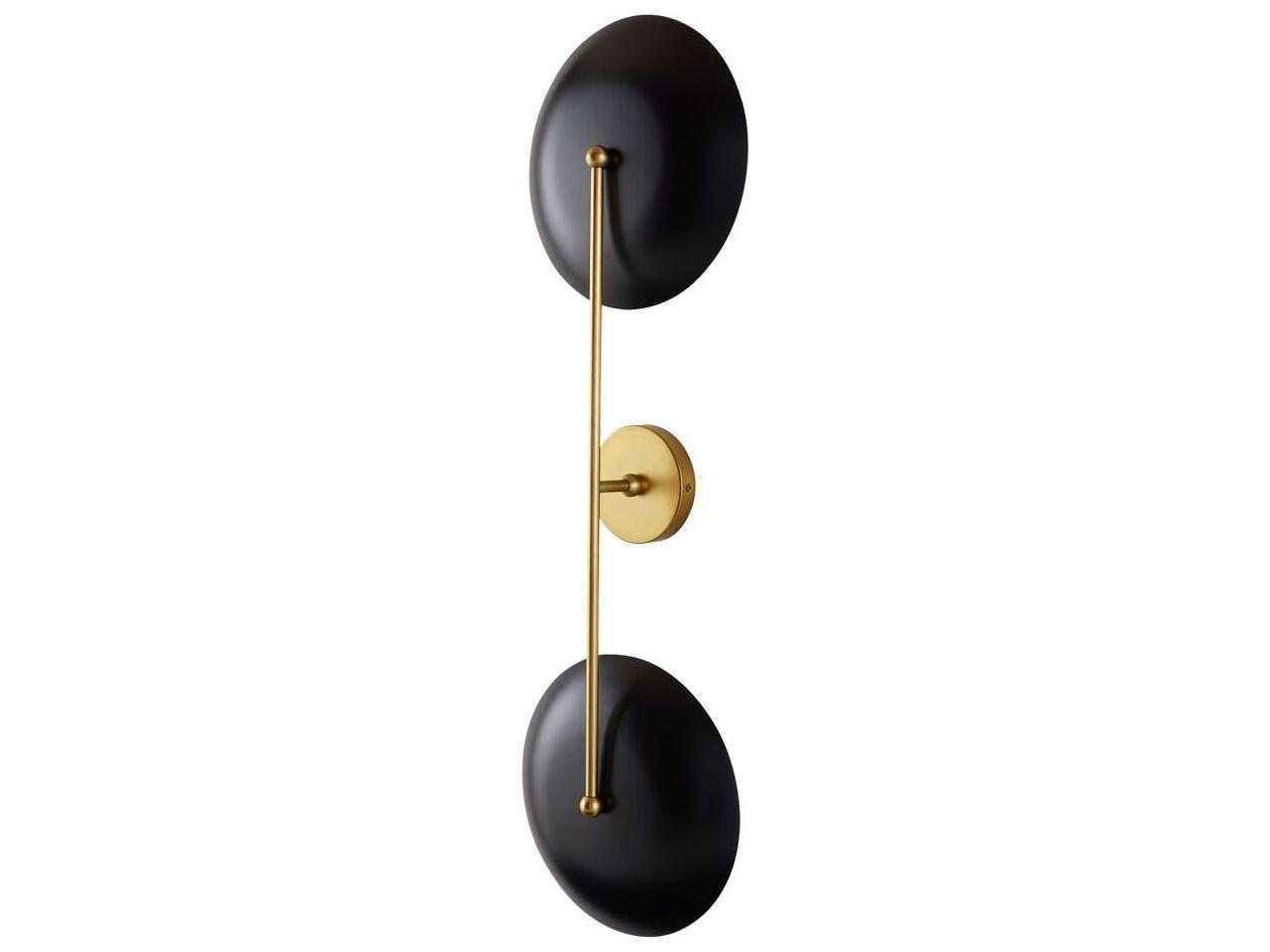 Arteriors Home Griffith 2-Light Antique Brass Bronze Wall Sconce