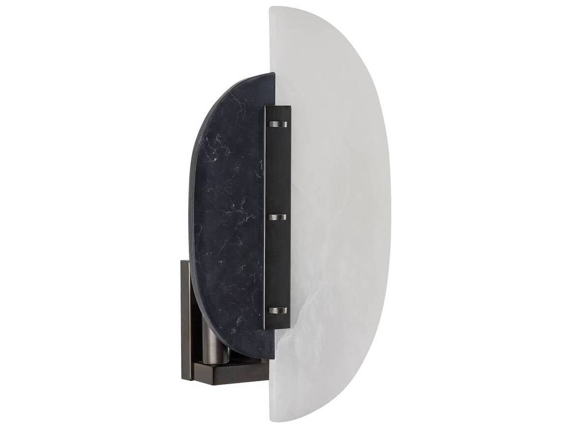 Arteriors Home Kianna 2-Light White Black Wall Sconce