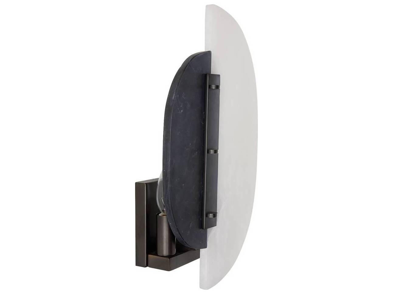 Arteriors Home Kianna 2-Light White Black Wall Sconce