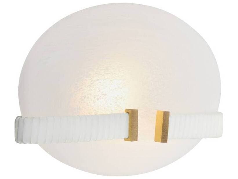 Arteriors Home Fresno 1-Light Swirl White Wall Sconce