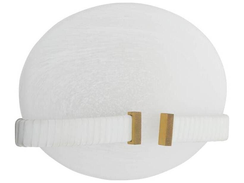 Arteriors Home Fresno 1-Light Swirl White Wall Sconce