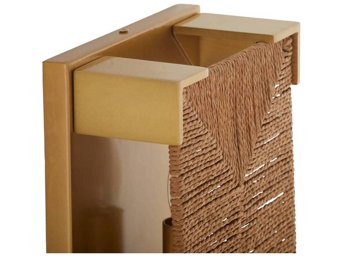 Arteriors Home Finnegan 1-Light Natural Antique Brass Wall Sconce