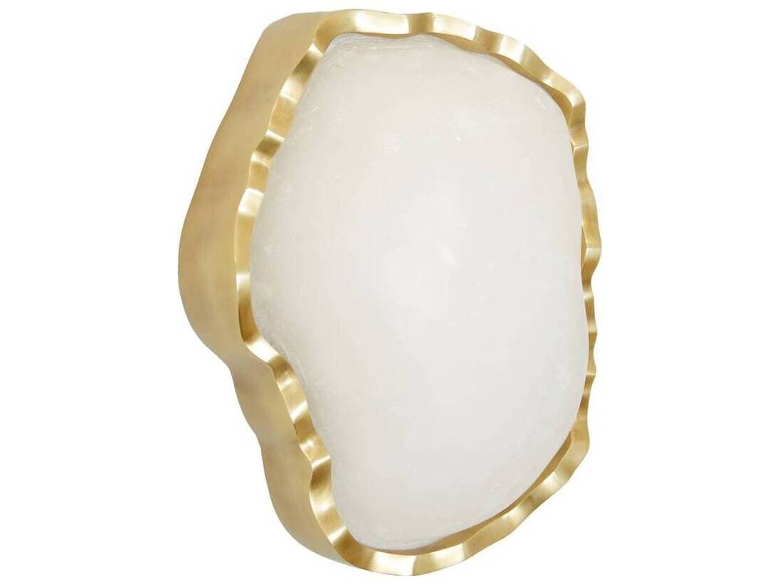 Arteriors Home Grace 1-Light White Antique Brass Wall Sconce
