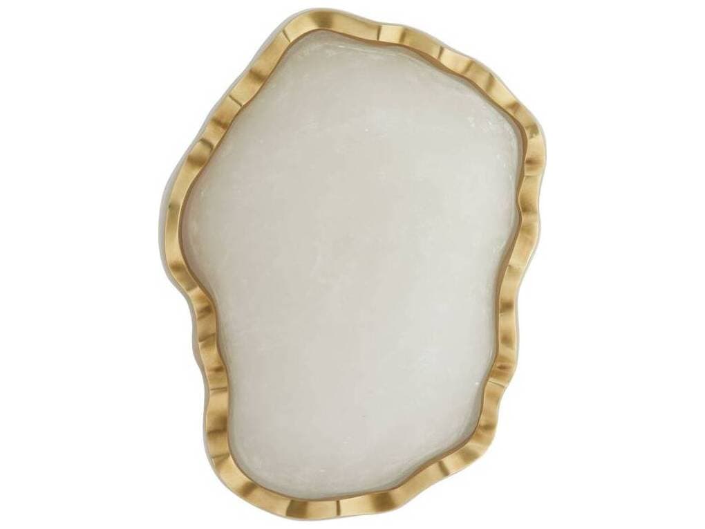 Arteriors Home Grace 1-Light White Antique Brass Wall Sconce