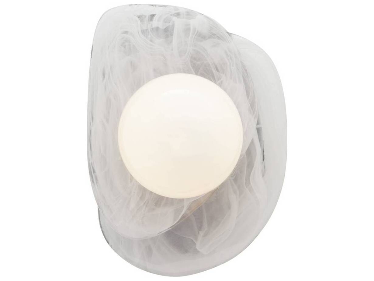Arteriors Home Freeney 1-Light Opal Swirl White Wall Sconce