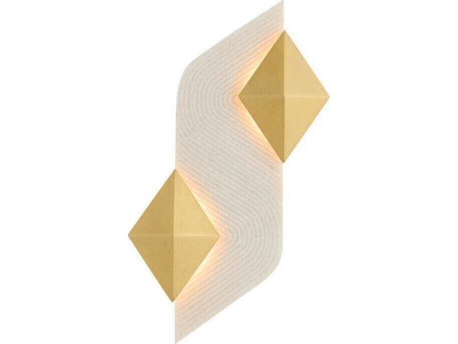 Arteriors Home Jenner Arteriors Home 2-Light Ivory Antique Brass White Gold Wall Sconce