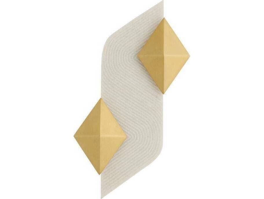 Arteriors Home Jenner Arteriors Home 2-Light Ivory Antique Brass White Gold Wall Sconce