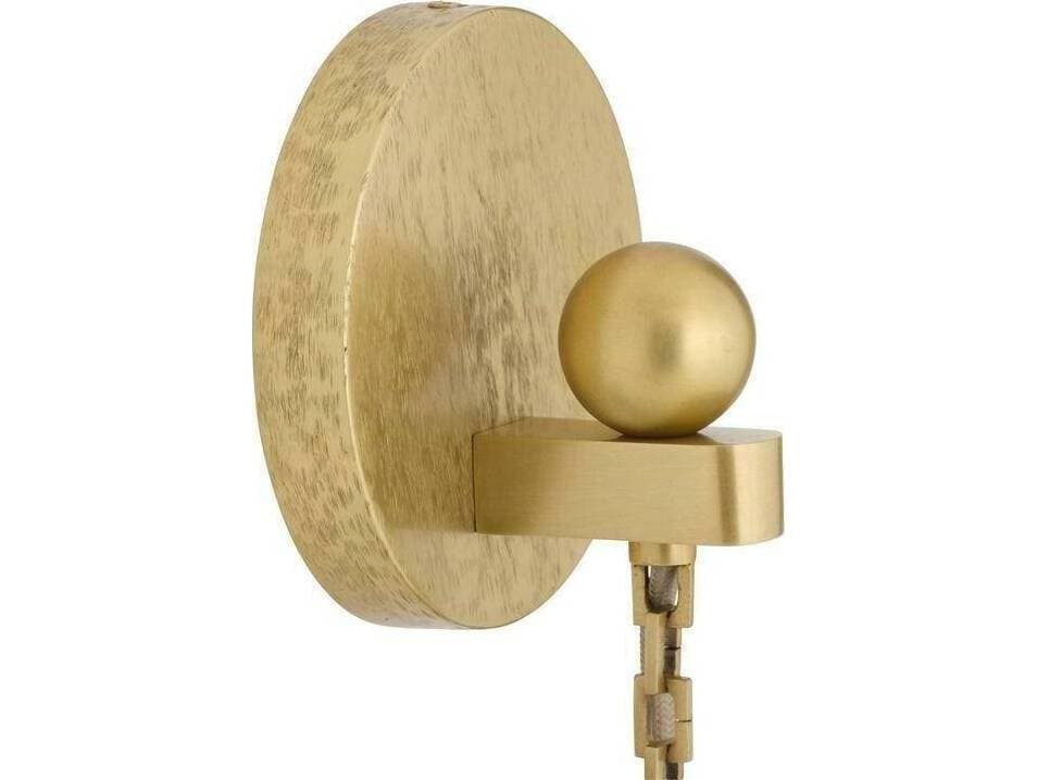 Arteriors Home Jayce 1-Light Antique Brass Gold Wall Sconce