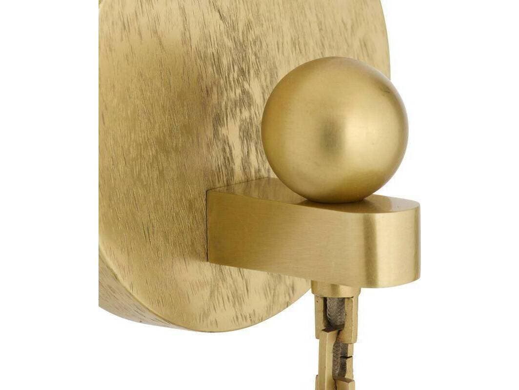 Arteriors Home Jayce 1-Light Antique Brass Gold Wall Sconce
