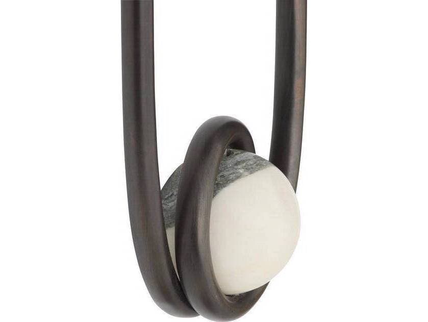 Arteriors Home Ilma Arteriors Home 1-Light English Bronze White And Gray Black Wall Sconce