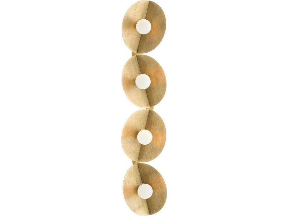 Arteriors Home Itzia Arteriors Home 4-Light Antique Brass Gold Wall Sconce