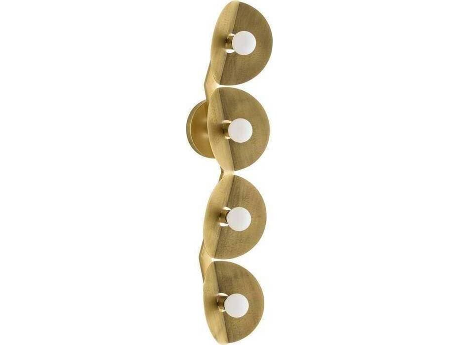 Arteriors Home Itzia Arteriors Home 4-Light Antique Brass Gold Wall Sconce