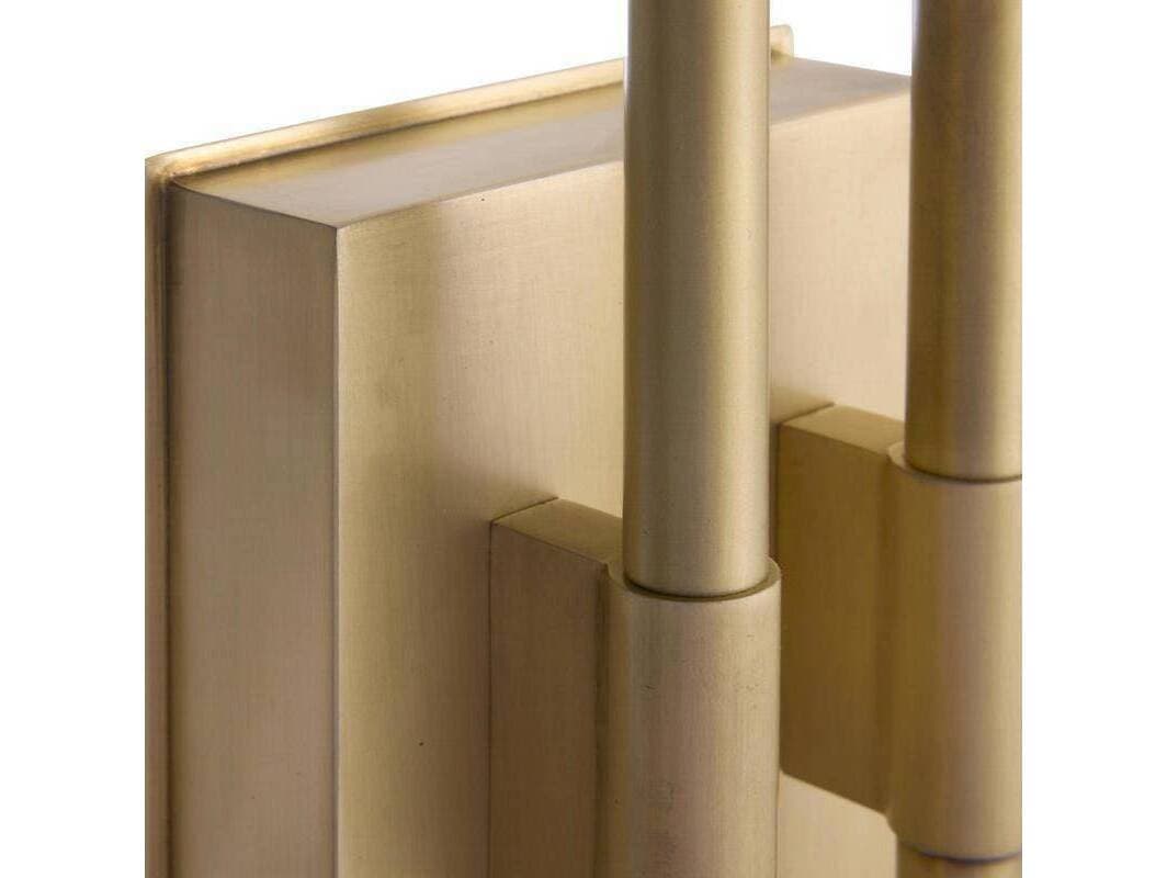 Arteriors Home Italo Arteriors Home 2-Light Clear Antique Brass Gold Wall Sconce