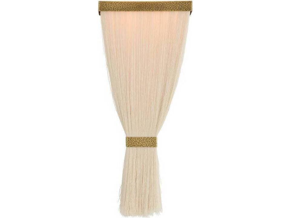 Arteriors Home Jenessa 1-Light Ivory Antique Brass White Wall Sconce